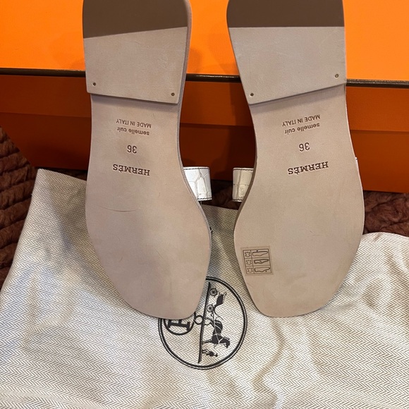 Hermes Himalaya Oran Sandals NIB - Picture 2 of 3